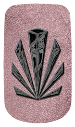 DAROYAL 602 BK SH OR Black Sunburst Shimmer Orchid Background